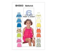 Butterick 4503 CL - Modello di Cucitura per i Vestiti della Ragazza (Vari Modelli, Dimensioni 6-8)