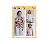 Butterick B6767E5 Misses' Top, Bianco, E5(14-16-18-20-22)