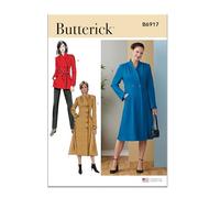 Butterick B6917D5 Cappotto da donna, taglia D5 (4-6-8-10-12), carta