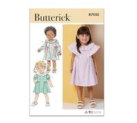Butterick B7032A - Cartamodello per vestito da bambino, codice B7032, taglie 1/2-1-2-3-4