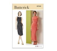 Butterick Cartamodello B7040Y5 per abito da donna, in due lunghezze, Y5 (18-20-22-24-26)