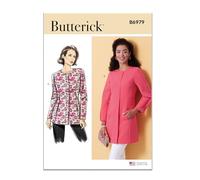 Butterick Misses’ Fitted Lined Jacket Confezione di cartamodelli per Cucito, codice Design B6979, Carta, Multicolore, Sizes 8-10-12-14-16