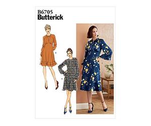 Butterick Paper Pattern-B6705A5-MISSES-DRESS - Cartamodello A5 (6-8-10-12-14)