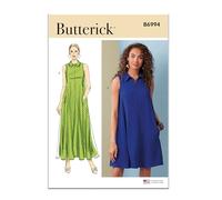 BUTTERICK Paper Pattern B6994H5 - Cartamodello per abito da donna, in due lunghezze, taglie dalla 38 alla 46