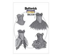 Butterick Pattern 6338 Cartamodello per Costumi da Donna, Taglie 6-14, A5 (6-8-10-12-14)