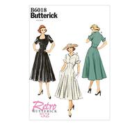 Butterick Patterns 6018E5 - Cartamodello per Abiti da Donna, Multicolore