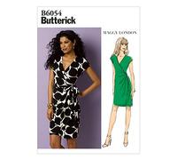 Butterick Patterns 6054A5 - Cartamodello per Vestito Donna, Taglie: UK 6-8 - 10-12 - 14 (EU 40-48)