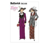 Butterick Cartamodello 6108 – Giacca e Gonna Donna, Taglie 46-54 (Inglese)