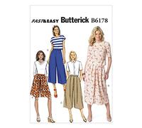 Butterick Patterns 6178 E5 - Cartamodello per Pantaloni da Donna, Taglie Varie: 46-54 (Lingua Inglese)