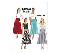 Butterick Patterns 6249 E5, Taglie UK 14/16/18/20/22-Cartamodelli gonne Donna