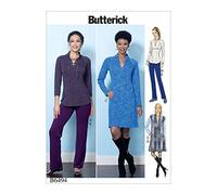Butterick Patterns 6494 A5 - Cartamodello per Top/Gilet/cartamodello per Abito e Pantaloni, Multicolore, Taglie 6 - 14