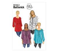 Butterick Patterns B5861 - Cartamodello per Tunica da Ragazza, Taglie da XS a XXL, Colore: Bianco