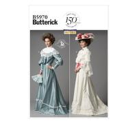 Butterick Patterns Cartamodello B5970 per Camicetta e Gonna Taglie UK 8-16 (IT 40-48) Bianco