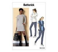 Butterick Patterns Butterick Modello 6388 ZZ Taglie Canotta Vestito e Pantaloni, Multicolore, Taglie LRG-XXL