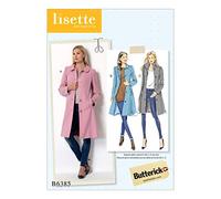 Butterick Cartamodello 6385 E5 Cappotto Multicolore Taglie 14-22