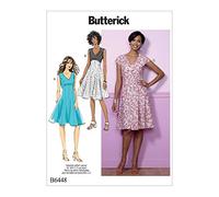 Butterick Patterns Butterick Pattern 6448 A5, cartamodello per Abiti da Donna, Taglie 6 - 14, Multicolore
