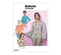 Butterick Patterns Butterick Pattern 6455 y, da Donna, Taglie XSm-Med, Multicolore