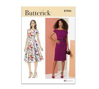 BUTTERICK Sewing Pattern B7006Y5 - Cartamodello per abiti da donna Y5 (18-20-22-24-26)