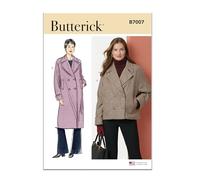 BUTTERICK Sewing Pattern B7007K5 - Cartamodello per giacca e cappotto da donna, taglie dalla 40 alla 46