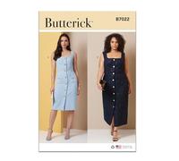 BUTTERICK Sewing Pattern B7022BB - Cartamodello per abito da donna in due lunghezze con linee piccole BB (50-50)