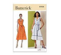 Butterick Sewing Pattern B7038H5 - Cartamodello per abito da donna e cintura H5 (38-42-46)