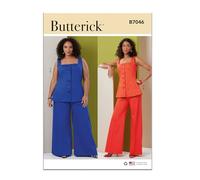 Butterick Sewing Pattern B7046AA - Cartamodello per maglia e pantaloni da donna AA (10-12-14-16-18)