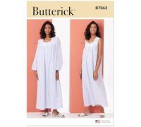 Butterick Sewing Pattern B7062A - Cartamodello per vestaglia e camicia da notte da donna, taglie XS-S-M-L-XL-XXL)
