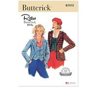 Butterick Sewing Pattern B7072G6 - Cartamodello per gilet e giacca da donna G6 (16-18-20-22-24-26)