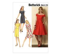 Butterick Vogue Patterns 6129 A5 - Cartamodello per Abiti da Donna, Taglie Varie dalla 38 alla 46
