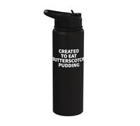 Butterscotch Pudding Apparel - Simpatico design divertente budino Stainless Steel Insulated Water Bottle