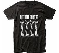Butthole Surfers Retro 80's Universal Splash Ink Prom Soft Harajuku T-Shirt Black L