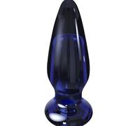 Plug anal vibrante dilatatore in vetro tappo butt glass dildo indossabile liscio