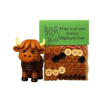 Button Art Set Costruisci la tua decorazione animale include corda e colorato progetto artistico unico animale