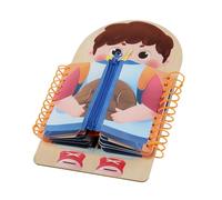 Button Board | Tavola Educativa per Imparare ad Alare,Imparare Cerniere e Fibbie, Giocattolo Legno per Casa Scuola Viaggio Asilo Infantile