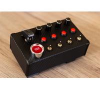Button Box Sim Racing Supporto da Tavolo PC USB Levette Start Luminoso Buttonbox