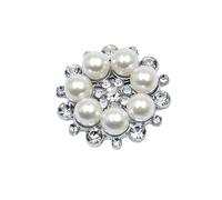 Button Covers For Women | Faux Pearl Alloy Effortless Application Flower Cufflinks - Button Cover Cufflinks | For Offices Business Indoor Outdoor Travel Shirts Dress Ladies Chest Cuffs Jeans Jewelry