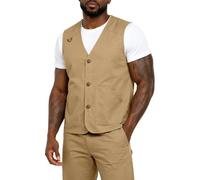 Button Down Senza Maniche Slim Fit Man Vest Scollo a V Casual Gilet Uomo Slim Fit Confortevole Tinta unita Gilet Leggero Traspirante Per L'usura quotidiana All'aperto Gilet Moda Asciugatura Rapida