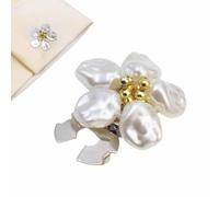 Button Jewelry Covers | Pearl Flower Cuff Links,Decorative Buttons | for Formal Blouses Clothes Dress Shirts Casual Wear Attire
