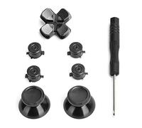 Button MOD Set per Controller Set di Bottoni in Lega di Alluminio, Parti di Ricambio per Pulsanti Controller per (Nero)