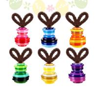Button Ornament Kits, Easter Bunny Holiday Pendants, Mini Size Fun Craft Buttons, Sturdy DIY Craft Materials, Decorative Ornament Project, Family School Party for Home Living Room Apartment Use