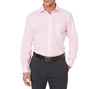 Buttoned Down Tailored Fit Spread-Collar Stretch Non-Iron Dress Shirt Camicia, Rosa (Pink), 15" Neck 33" Sleeve (Taglia Produttore:):)