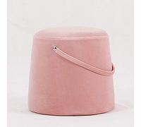 Buttons Cube Foot Stool Vanity Stool - Lussuoso poggiapiedi, moderno tavolino da caffè multifunzione per soggiorno camera da letto in pelle
