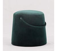 Buttons Cube Foot Stool Vanity Stool - Lussuoso poggiapiedi, moderno tavolino da caffè multifunzione per soggiorno camera da letto in pelle