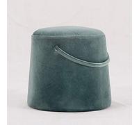 Buttons Cube Foot Stool Vanity Stool - Lussuoso poggiapiedi, moderno tavolino da caffè multifunzione per soggiorno camera da letto in pelle