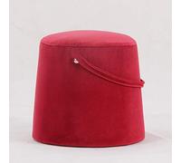 Buttons Cube Foot Stool Vanity Stool - Lussuoso poggiapiedi, moderno tavolino da caffè multifunzione per soggiorno camera da letto in pelle