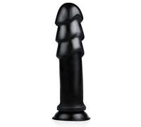 BUTTR Madbull Muzzl Dildo (Ø 5.7-7 cm) Dildo grande con testa a costine e forte ventosa, offre una sensazione di riempimento anale, ampie creste, base larga