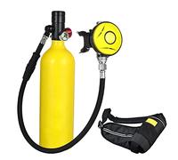 BUTXET Mini bombola da 1 litro, kit bombola da sub per esplorazione subacquea, salvataggio di emergenza, bombola di ossigeno ricaricabile portatile con attrezzatura subacquea da 15-20 minuti (Colore :