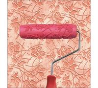 BUUEERR Rullo decorativo in gomma da 7 pollici con manico in plastica (modello EG072)