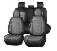 Buuoo Coprisedili per auto, universali, per SsangYong W, Rexton, ActYon, Korando, Rexton, Chairman, set completo, in nappa