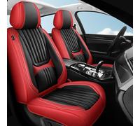 Buuoo Coprisedili universali per auto per Peugeot 206 CC SW 207 208 307 CC/3008, set completo di protezione in nappa